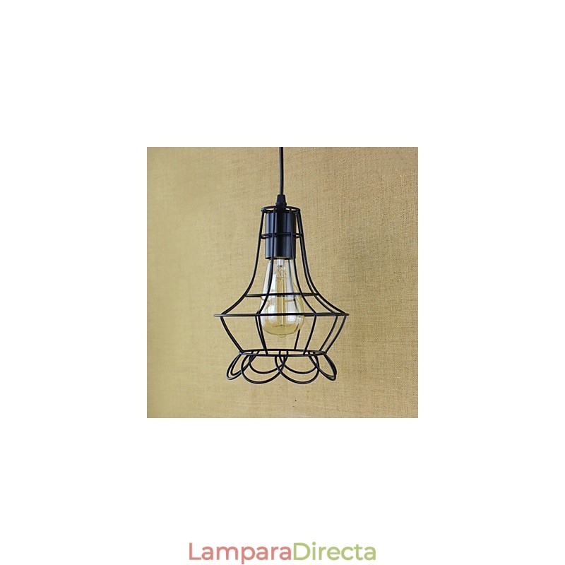 Lámparas colgantes tradicionales clásicas vintage retro campestres garaje metal