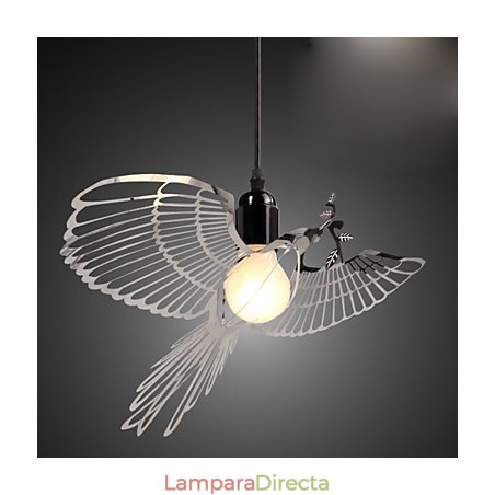 Lámpara colgante de acero inoxidable con forma de pájaro y decoración moderna y creativa Lámpara colgante de acero inoxidable con forma de pájaro y decoración moderna y creativa