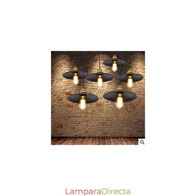Lámpara de araña de hierro minimalista americana retro 1