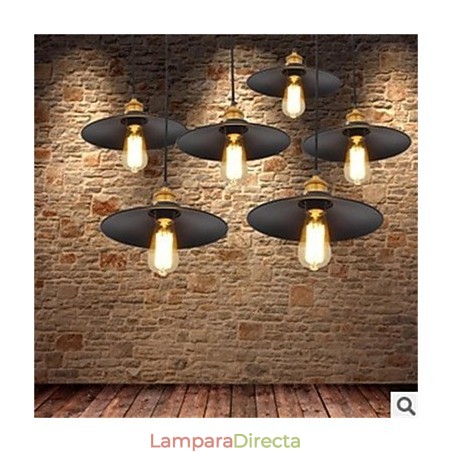 Lámpara de araña de hierro minimalista americana retro 1 Lámpara de araña de hierro minimalista americana retro 1