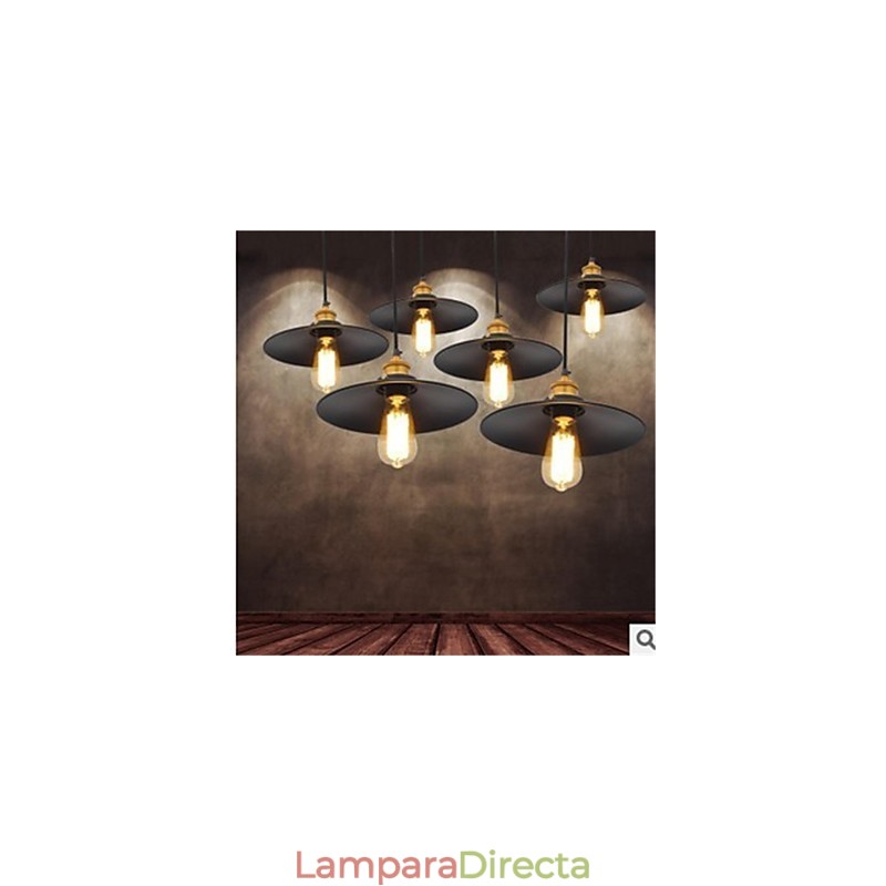 Lámpara de araña de hierro minimalista americana retro 1