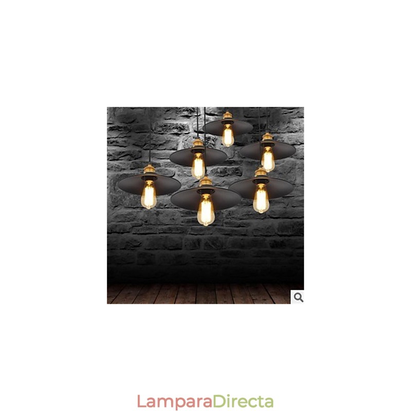 Lámpara de araña de hierro minimalista americana retro 1