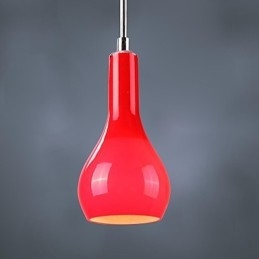 Lámpara colgante moderna de metal cromado de estilo mini contemporáneo