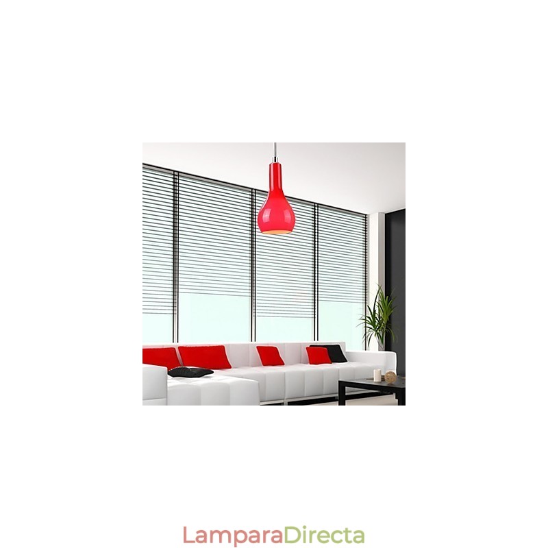 Lámpara colgante moderna de metal cromado de estilo mini contemporáneo