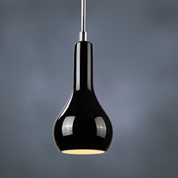 Lámpara colgante moderna de metal cromado de estilo mini contemporáneo