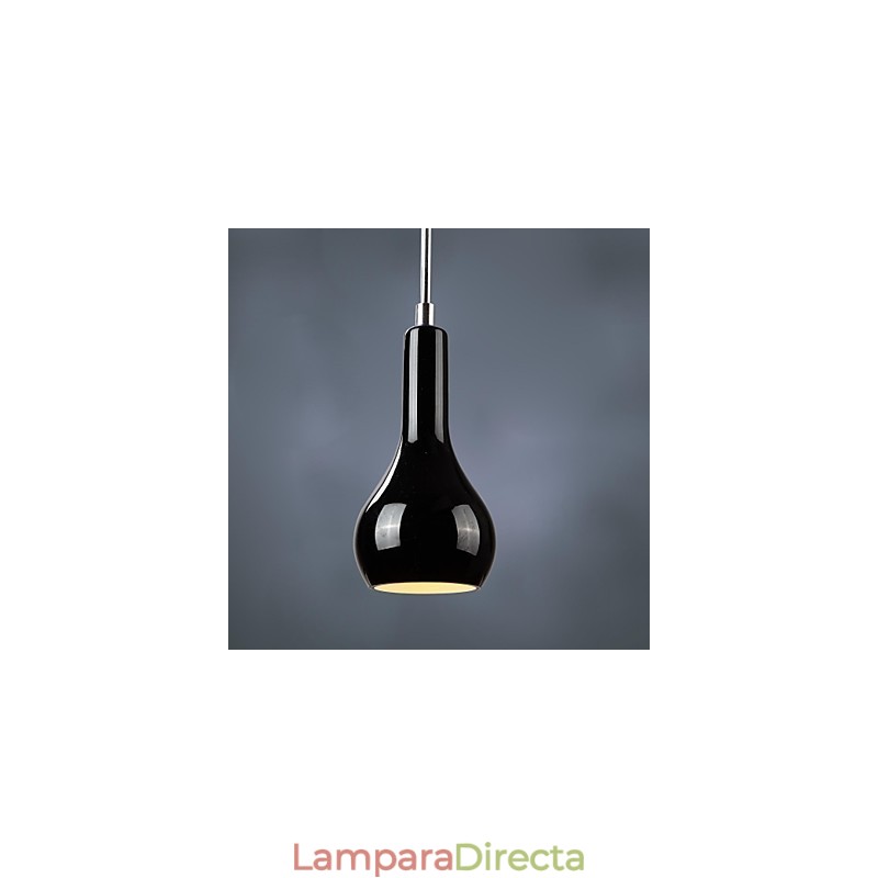 Lámpara colgante moderna de metal cromado de estilo mini contemporáneo