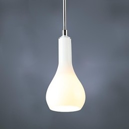 Lámpara colgante moderna de metal cromado de estilo mini contemporáneo