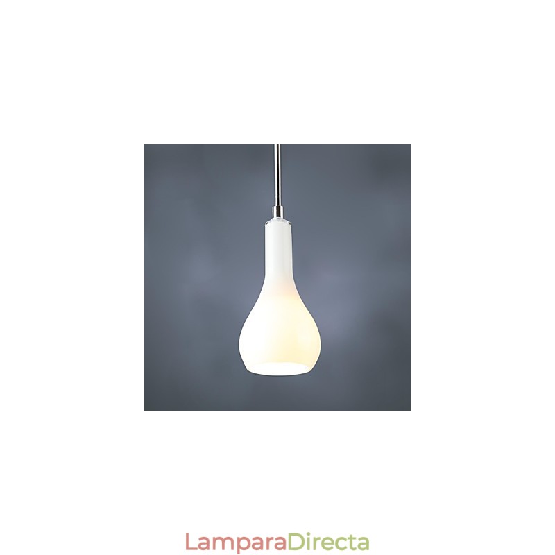 Lámpara colgante moderna de metal cromado de estilo mini contemporáneo