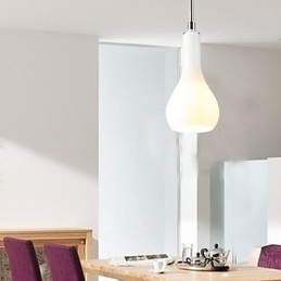 Lámpara colgante moderna de metal cromado de estilo mini contemporáneo