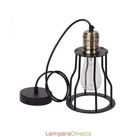 Ideas de buffet de cafetería vintage industrial estadounidense con jaula de hierro forjado, lámpara colgante para sentarse Ideas de buffet de cafetería vintage industrial estadounidense con jaula de hierro forjado, lámpara colgante para sentarse