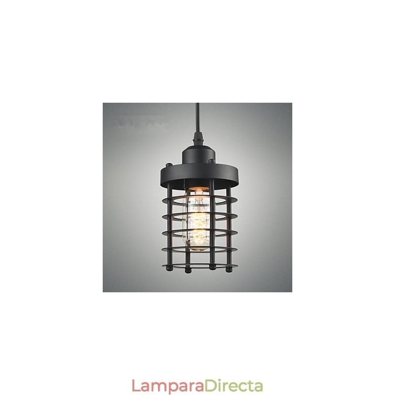 Lámparas colgantes tradicionales clásicas vintage retro campestres garaje metal