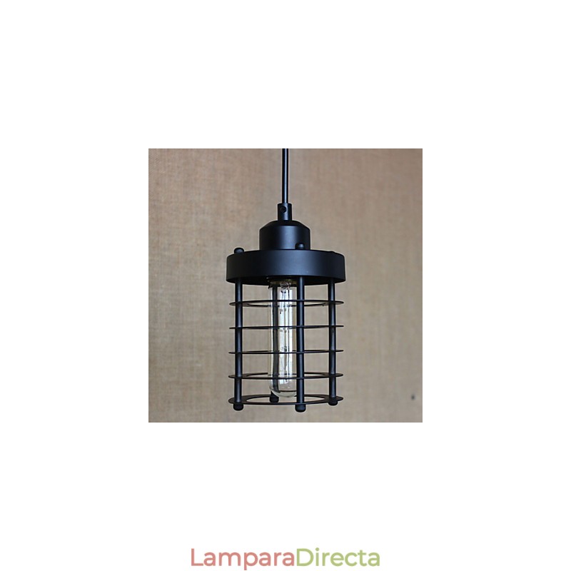 Lámparas colgantes tradicionales clásicas vintage retro campestres garaje metal