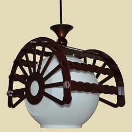 Lámpara de araña de madera clásica con estilo retro moderno de los antiguos