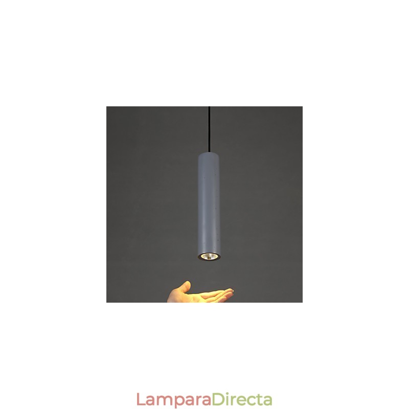 Lámpara colgante pequeña de yeso de un solo cabezal, estilo retro, romántica y cálida.