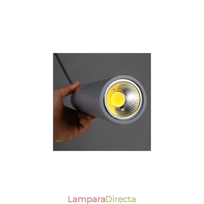 Lámpara colgante pequeña de yeso de un solo cabezal, estilo retro, romántica y cálida.