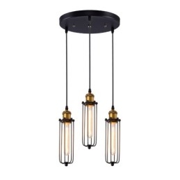 Lámpara colgante de un solo cabezal con diseño de gladiador creativo de estilo industrial de estilo campestre que restaura las costumbres antiguas.