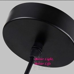 Lámpara colgante vintage de cuerda con una luz