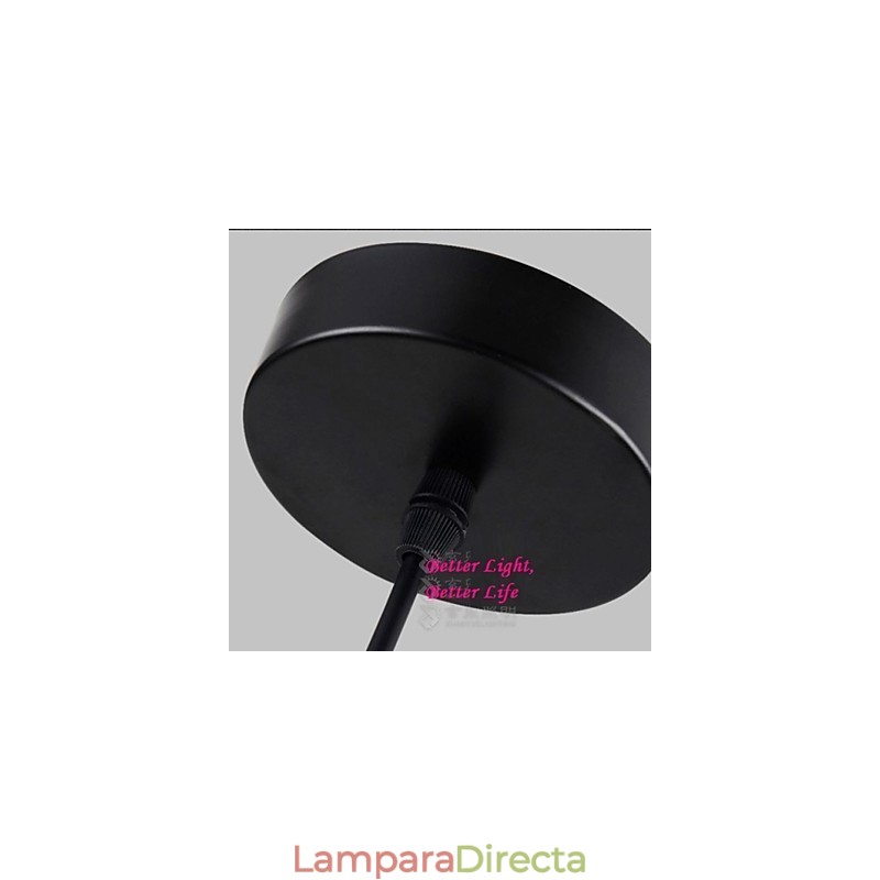 Lámpara colgante vintage de cuerda con una luz