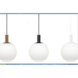 Lámpara colgante de cristal con diseño contratado