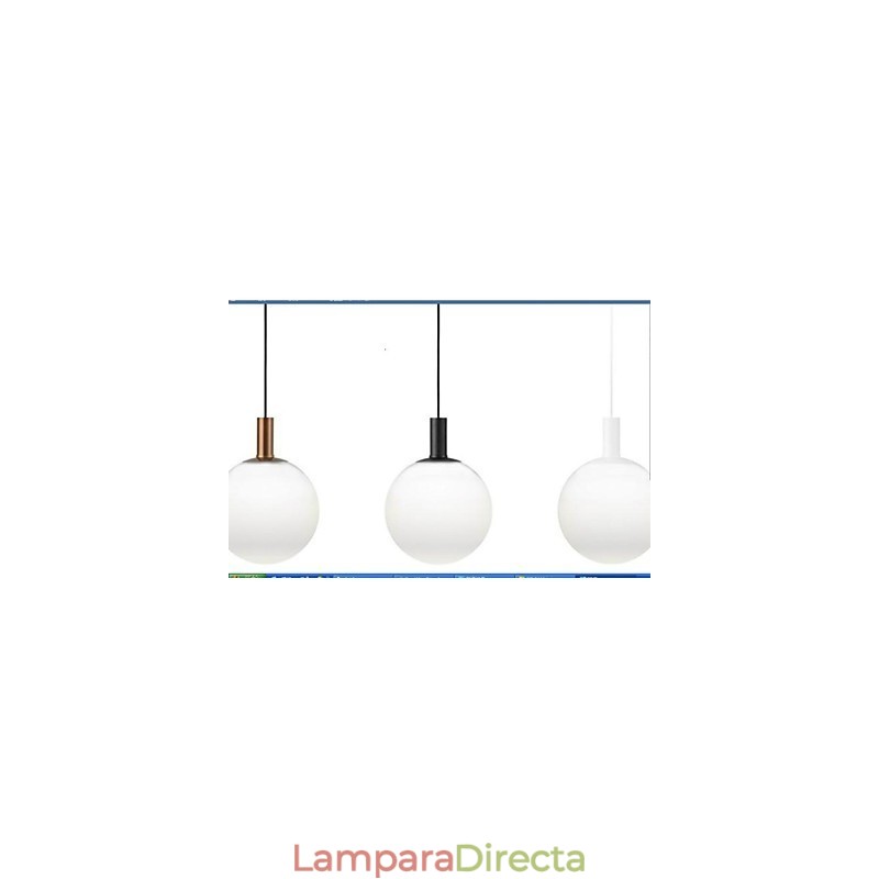 Lámpara colgante de cristal con diseño contratado