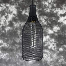 Lámpara colgante de botella vintage americana y lámpara colgante decorativa