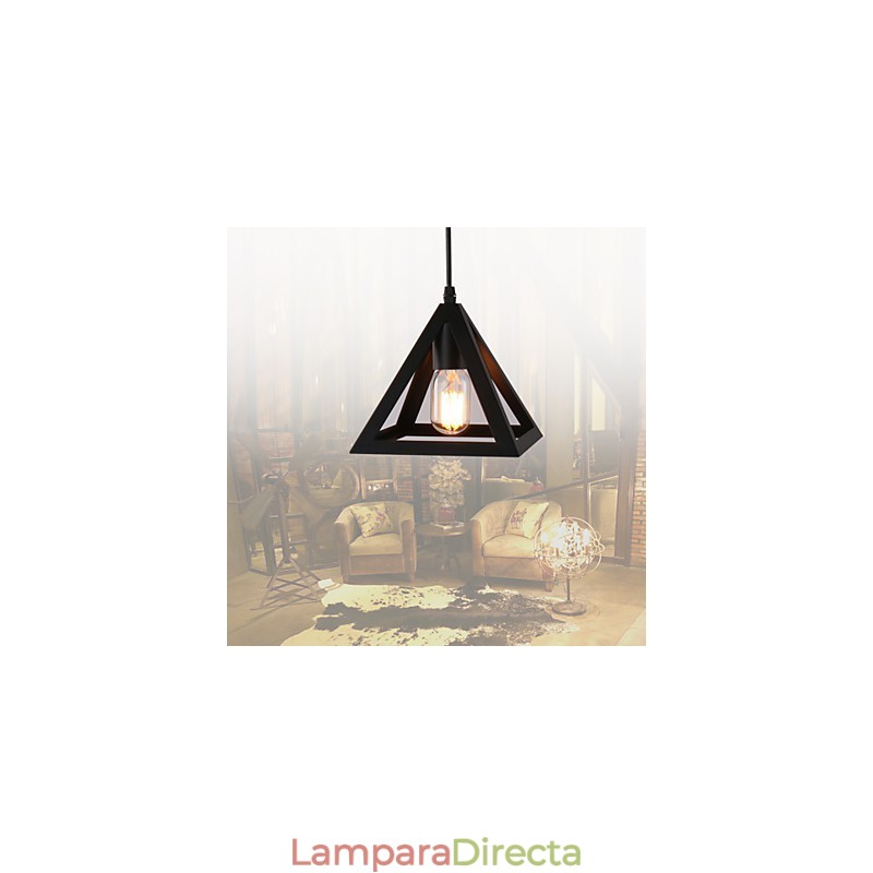 Lámparas colgantes estilo mini, tradicional, clásico, rústico, estilo cabaña, vintage, campestre, garaje, metal.