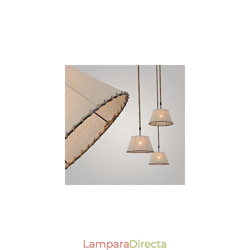 Lámparas colgantes de 1 luz, estilo vintage, estilo industrial, tela amarilla y metales, lámpara colgante