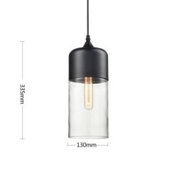 Lámpara de araña de cristal y hierro forjado de la tienda Nordic Creative Stair Shop