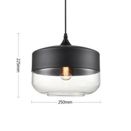 Lámpara de araña de cristal y hierro forjado de la tienda Nordic Creative Stair Shop