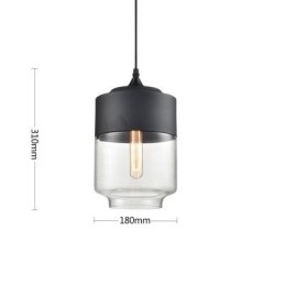 Lámpara de araña de cristal y hierro forjado de la tienda Nordic Creative Stair Shop