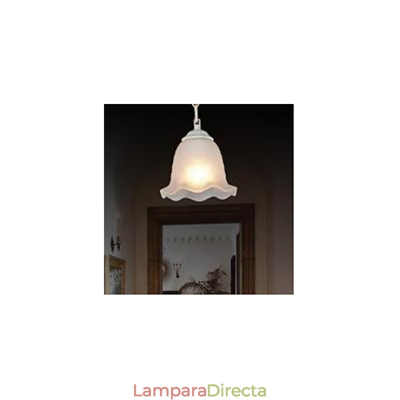 Lámpara colgante de metal con pintura retro, clásica y tradicional