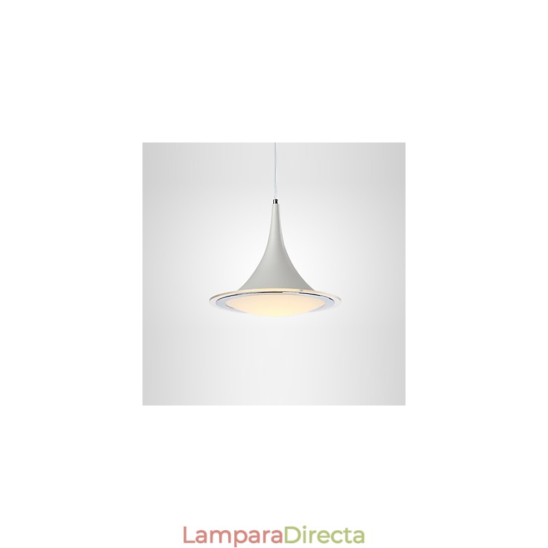 Lámpara colgante de trompeta de acrílico