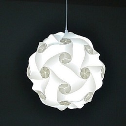 Lámpara colgante moderna de bola DIY de 40 cm