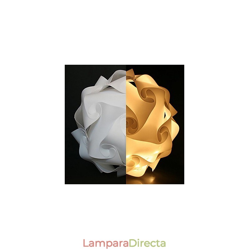 Lámpara colgante moderna de bola DIY de 40 cm
