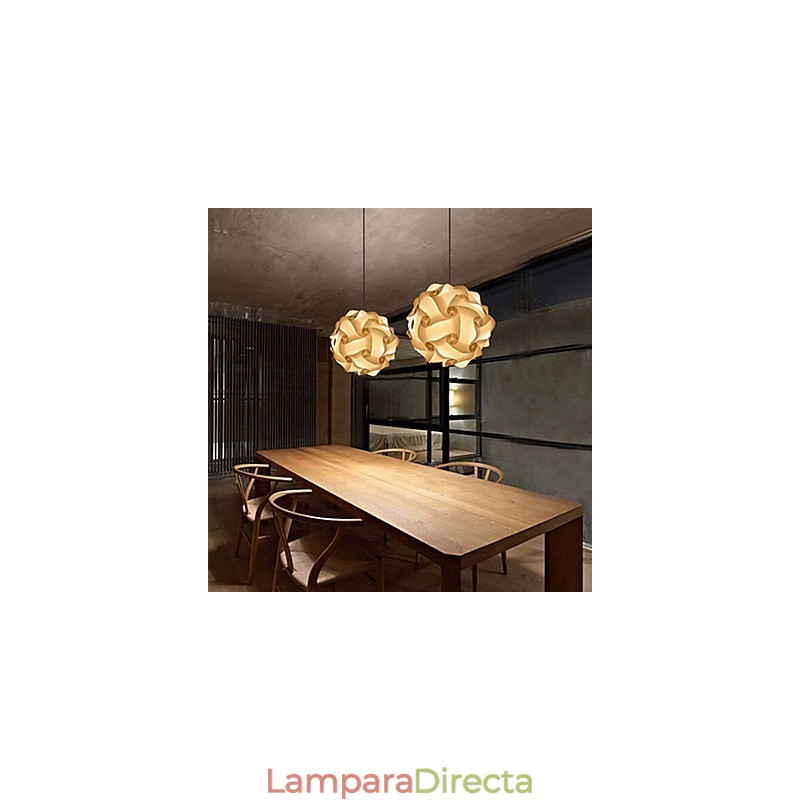 Lámpara colgante moderna de bola DIY de 40 cm