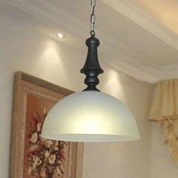 Lámpara colgante de metal con pintura estilo mini y cuenco clásico tradicional