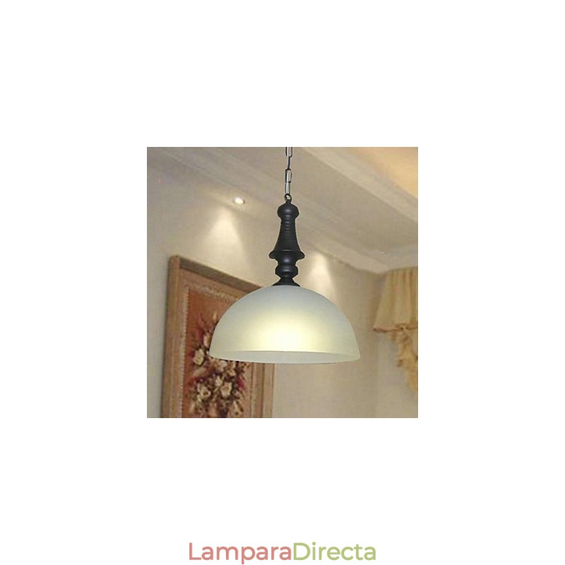 Lámpara colgante de metal con pintura estilo mini y cuenco clásico tradicional