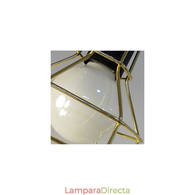 Lámpara colgante de metal galvanizado estilo campestre para garaje
