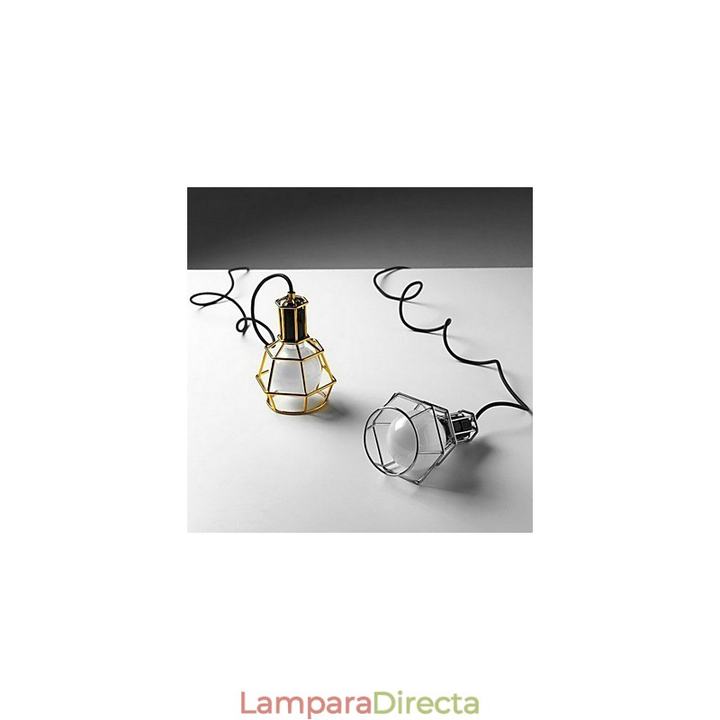 Lámpara colgante de metal galvanizado estilo campestre para garaje