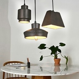 Lámpara colgante de cristal retro estilo country americano con diseño oxidado