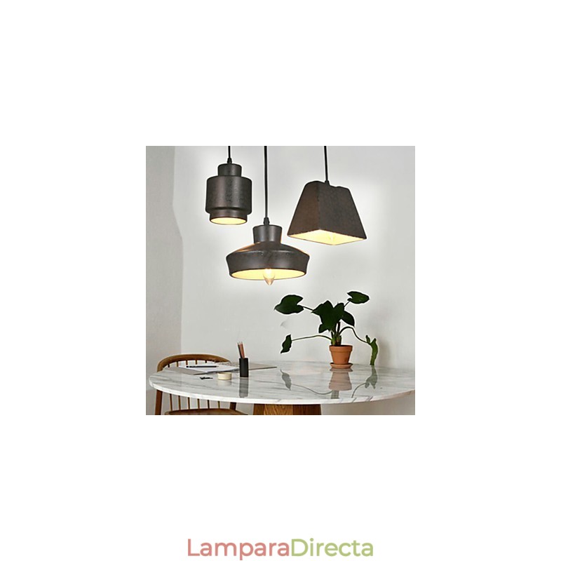Lámpara colgante de cristal retro estilo country americano con diseño oxidado