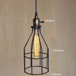 Lámpara de araña pequeña industrial retro americana
