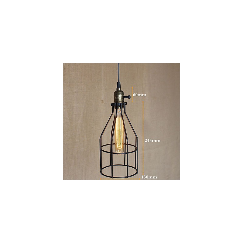 Lámpara de araña pequeña industrial retro americana
