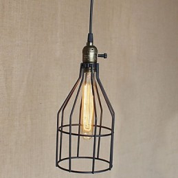Lámpara de araña pequeña industrial retro americana