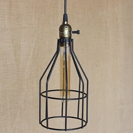 Lámpara de araña pequeña industrial retro americana