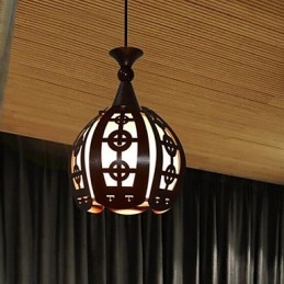 Lámpara colgante de cafetería creativa retro