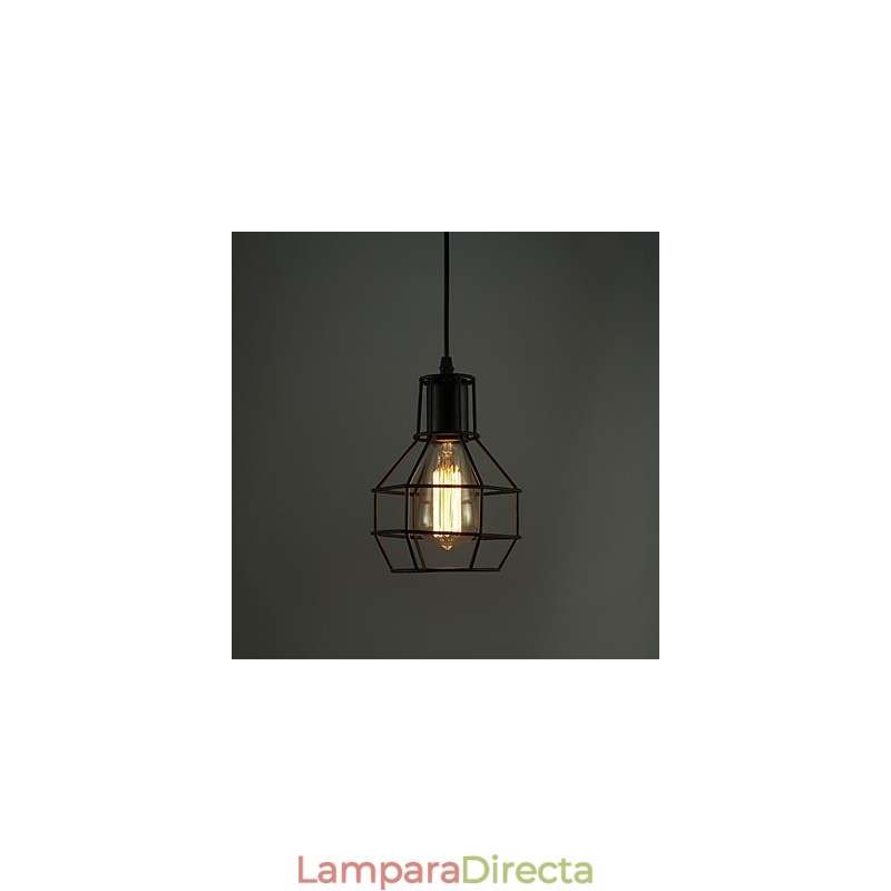 Lámparas colgantes tradicionales clásicas vintage retro campestres garaje metal