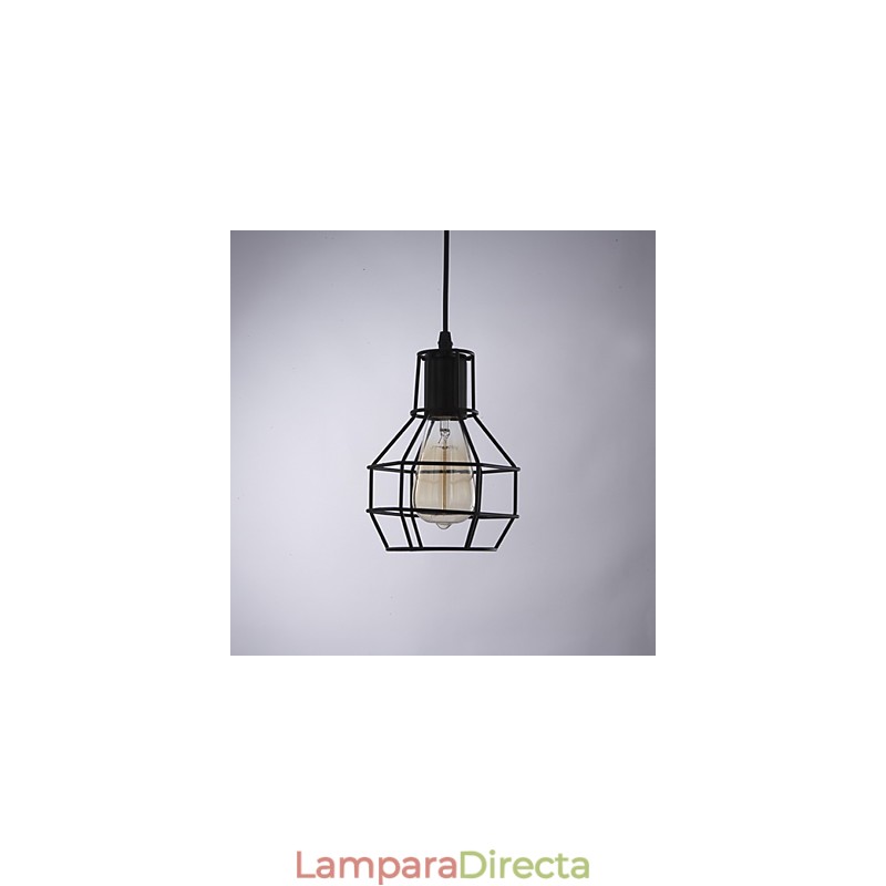 Lámparas colgantes tradicionales clásicas vintage retro campestres garaje metal