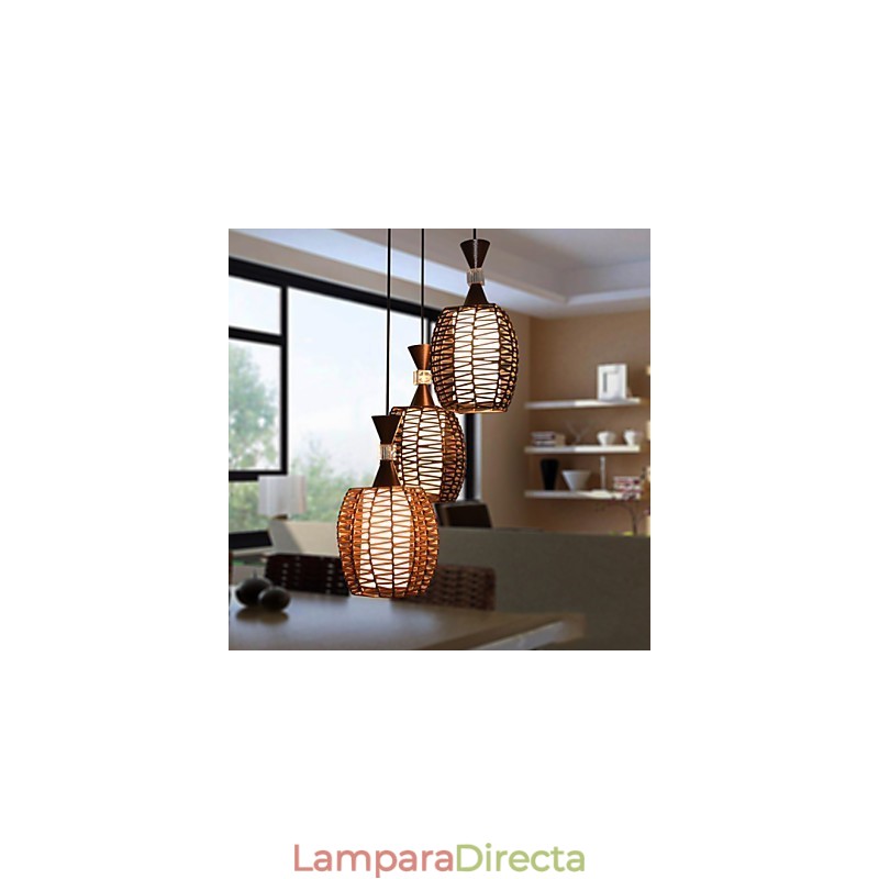 Lámpara colgante clásica con diseño de tejido Cany Art