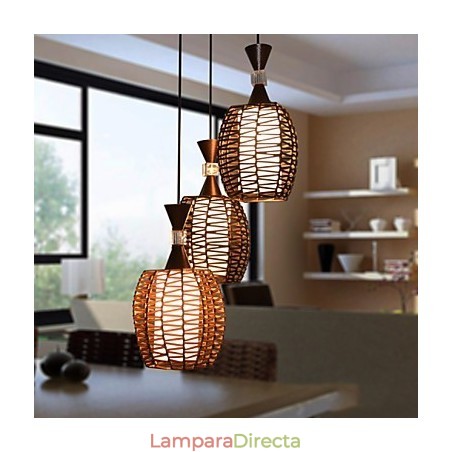 Lámpara colgante clásica con diseño de tejido Cany Art Lámpara colgante clásica con diseño de tejido Cany Art